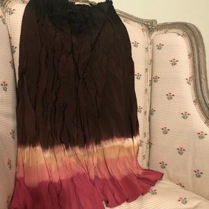 Prada midi Length skirt lovely burgundy and pink